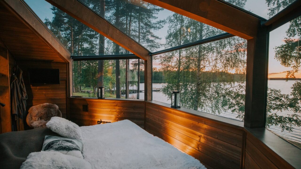 A glass igloo.