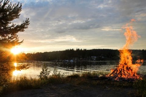 Kesäinen ilta Korpilahdella