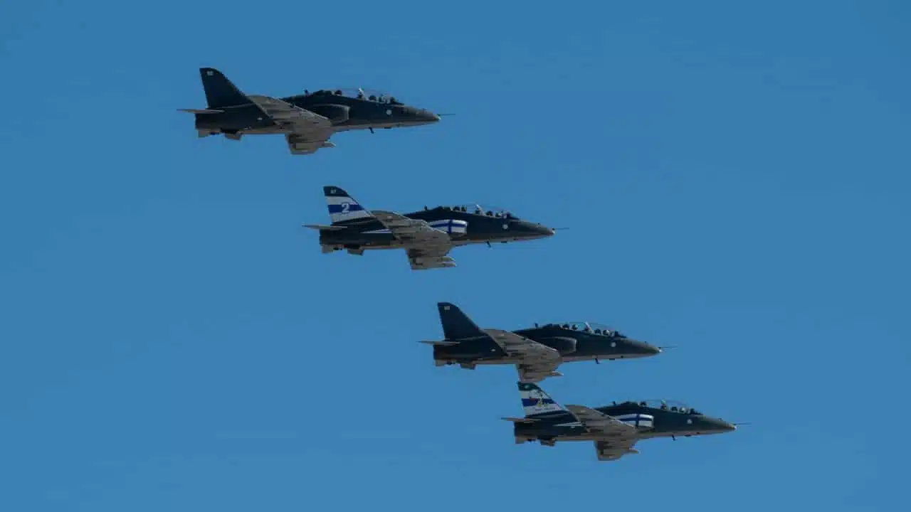 Midnight Hawks, Finnish Air Forces official aerobatic department flying.