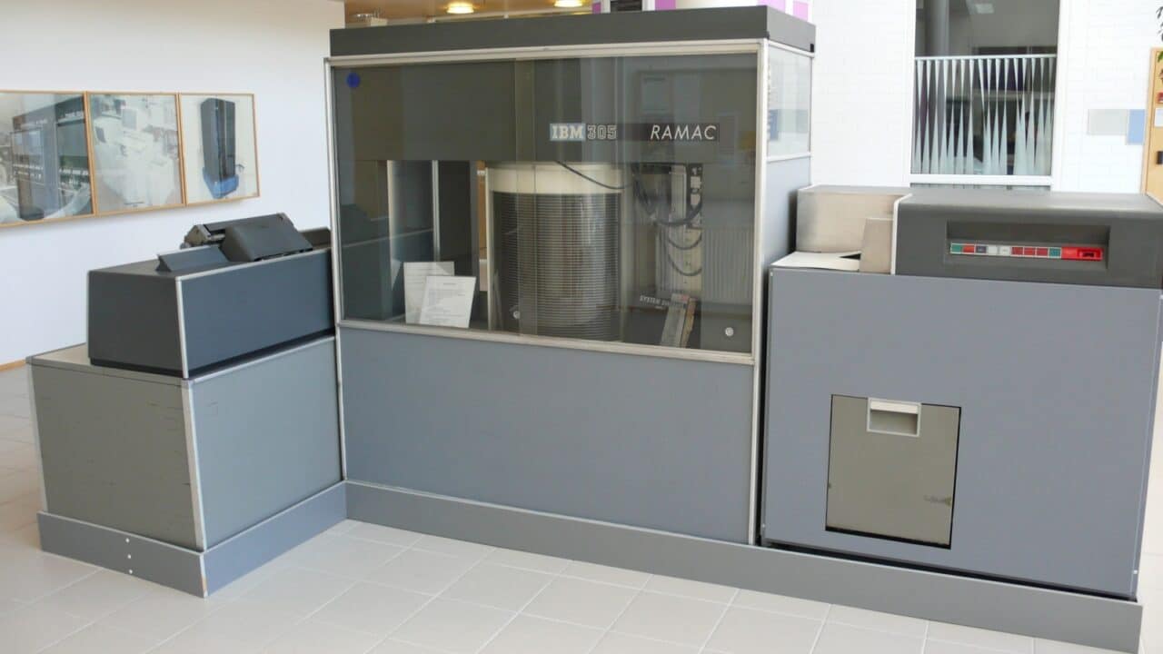 IBM Ramac computer at the Computer Museum in Jyväskylä.